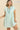 Snow Washed Pleated Detail Short Sleeve Dress